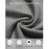 imageCOOFANDY Mens Casual Shorts Elastic Waist Drawstring Textured Summer Beach ShortDark Grey