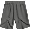 imageCOOFANDY Mens Casual Shorts Elastic Waist Drawstring Textured Summer Beach ShortDark Grey