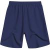 imageCOOFANDY Mens Casual Shorts Elastic Waist Drawstring Textured Summer Beach ShortNavy Blue