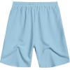 imageCOOFANDY Mens Casual Shorts Elastic Waist Drawstring Textured Summer Beach ShortSky Blue