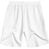imageCOOFANDY Mens Casual Shorts Elastic Waist Drawstring Textured Summer Beach ShortWhite