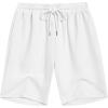 imageCOOFANDY Mens Casual Shorts Elastic Waist Drawstring Textured Summer Beach ShortWhite