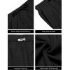 imageCOOFANDY Mens Casual Summer Beach Linen Shorts 9 Inch Lightweight Drawstring Elastic Waist Shorts with PocketsBlack