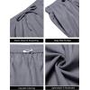 imageCOOFANDY Mens Casual Summer Beach Linen Shorts 9 Inch Lightweight Drawstring Elastic Waist Shorts with PocketsNavy Blue
