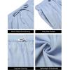 imageCOOFANDY Mens Casual Summer Beach Linen Shorts 9 Inch Lightweight Drawstring Elastic Waist Shorts with PocketsSky Blue