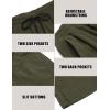 imageCOOFANDY Mens Corduroy Pants Elastic Waist Drawstring Harem Pants Fashion Loose Casual Long Trousers with 4 PocketsArmy Green
