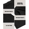 imageCOOFANDY Mens Corduroy Pants Elastic Waist Drawstring Harem Pants Fashion Loose Casual Long Trousers with 4 PocketsBlack