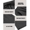 imageCOOFANDY Mens Corduroy Pants Elastic Waist Drawstring Harem Pants Fashion Loose Casual Long Trousers with 4 PocketsDark Grey