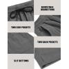 imageCOOFANDY Mens Corduroy Pants Elastic Waist Drawstring Harem Pants Fashion Loose Casual Long Trousers with 4 PocketsGrey