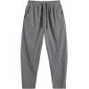 imageCOOFANDY Mens Corduroy Pants Elastic Waist Drawstring Harem Pants Fashion Loose Casual Long Trousers with 4 PocketsGrey