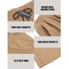 imageCOOFANDY Mens Corduroy Pants Elastic Waist Drawstring Harem Pants Fashion Loose Casual Long Trousers with 4 PocketsKhaki