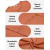 imageCOOFANDY Mens Cotton Henley TShirts Short Sleeve Button Casual Basic Tees Work Shirts with Split SideCaramel
