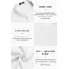 imageCOOFANDY Mens Cotton Linen Henley Shirt Short Sleeve Hippie Casual Beach TShirts with Pocket01white
