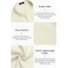 imageCOOFANDY Mens Cotton Linen Henley Shirt Short Sleeve Hippie Casual Beach TShirts with PocketBeige
