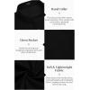 imageCOOFANDY Mens Cotton Linen Henley Shirt Short Sleeve Hippie Casual Beach TShirts with PocketBlack