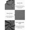 imageCOOFANDY Mens Cotton Linen Henley Shirt Short Sleeve Hippie Casual Beach TShirts with PocketBlack Striped
