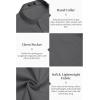 imageCOOFANDY Mens Cotton Linen Henley Shirt Short Sleeve Hippie Casual Beach TShirts with PocketDark Grey