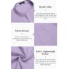 imageCOOFANDY Mens Cotton Linen Henley Shirt Short Sleeve Hippie Casual Beach TShirts with PocketLight Purple