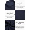 imageCOOFANDY Mens Cotton Linen Henley Shirt Short Sleeve Hippie Casual Beach TShirts with PocketNavy Blue
