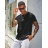 imageCOOFANDY Mens Cotton Pocket Tee Shirts Soft Crew Neck Stretch T Shirt Plain Casual Short Sleeve Summer Basic Tops1 Pack All Black