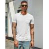 imageCOOFANDY Mens Cotton Pocket Tee Shirts Soft Crew Neck Stretch T Shirt Plain Casual Short Sleeve Summer Basic Tops1 Pack All White