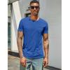 imageCOOFANDY Mens Cotton Pocket Tee Shirts Soft Crew Neck Stretch T Shirt Plain Casual Short Sleeve Summer Basic Tops1 Pack Blue