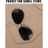 imageCOOFANDY Mens Cotton Pocket Tee Shirts Soft Crew Neck Stretch T Shirt Plain Casual Short Sleeve Summer Basic Tops1 Pack Khaki