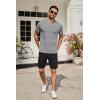 imageCOOFANDY Mens Cotton Pocket Tee Shirts Soft Crew Neck Stretch T Shirt Plain Casual Short Sleeve Summer Basic Tops1 Pack Light Grey