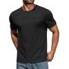 imageCOOFANDY Mens Cotton Pocket Tee Shirts Soft Crew Neck Stretch T Shirt Plain Casual Short Sleeve Summer Basic Tops2 Packblackarmy Green