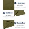 imageCOOFANDY Mens Cotton Pocket Tee Shirts Soft Crew Neck Stretch T Shirt Plain Casual Short Sleeve Summer Basic Tops2 Packblackarmy Green