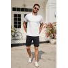 imageCOOFANDY Mens Cotton Pocket Tee Shirts Soft Crew Neck Stretch T Shirt Plain Casual Short Sleeve Summer Basic Tops2 Packblackwhite