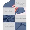 imageCOOFANDY Mens Crew Neck T Shirt Short Sleeve Casual Summer Basic Tee Slim Fit Workout TShirtBlue Red White Flag