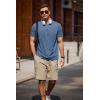 imageCOOFANDY Mens Crew Neck T Shirt Short Sleeve Casual Summer Basic Tee Slim Fit Workout TShirtBlue Tees