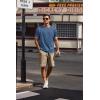 imageCOOFANDY Mens Crew Neck T Shirt Short Sleeve Casual Summer Basic Tee Slim Fit Workout TShirtBlue Tees