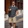 imageCOOFANDY Mens Crew Neck T Shirt Short Sleeve Casual Summer Basic Tee Slim Fit Workout TShirtDark Gray