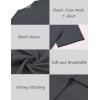 imageCOOFANDY Mens Crew Neck T Shirt Short Sleeve Casual Summer Basic Tee Slim Fit Workout TShirtDark Gray