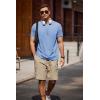 imageCOOFANDY Mens Crew Neck T Shirt Short Sleeve Casual Summer Basic Tee Slim Fit Workout TShirtLight Blue