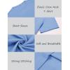imageCOOFANDY Mens Crew Neck T Shirt Short Sleeve Casual Summer Basic Tee Slim Fit Workout TShirtLight Blue