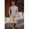 imageCOOFANDY Mens Crew Neck T Shirt Short Sleeve Casual Summer Basic Tee Slim Fit Workout TShirtLight Gray
