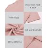 imageCOOFANDY Mens Crew Neck T Shirt Short Sleeve Casual Summer Basic Tee Slim Fit Workout TShirtLight Pink
