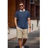 imageCOOFANDY Mens Crew Neck T Shirt Short Sleeve Casual Summer Basic Tee Slim Fit Workout TShirtNavy Blue