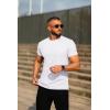 imageCOOFANDY Mens Crew Neck T Shirt Short Sleeve Casual Summer Basic Tee Slim Fit Workout TShirtWhite