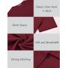 imageCOOFANDY Mens Crew Neck T Shirt Short Sleeve Casual Summer Basic Tee Slim Fit Workout TShirtWine Red