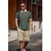 imageCOOFANDY Mens Crew Neck T Shirt Short Sleeve Casual Summer Basic Tee Slim Fit Workout TShirtYblackArmy Green2 Pack