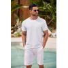 imageCOOFANDY Mens Crew Neck T Shirt Short Sleeve Casual Summer Basic Tee Slim Fit Workout TShirtYblackWhite2 Pack