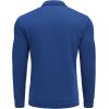 imageCOOFANDY Mens Fashion Quarter Zip Pullover Long Sleeve Quilted Sweatshirt Plaid Jacquard Polo Mock Neck SweatersDark Blue