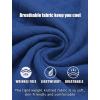 imageCOOFANDY Mens Fashion Quarter Zip Pullover Long Sleeve Quilted Sweatshirt Plaid Jacquard Polo Mock Neck SweatersDark Blue