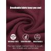 imageCOOFANDY Mens Fashion Quarter Zip Pullover Long Sleeve Quilted Sweatshirt Plaid Jacquard Polo Mock Neck SweatersWine Red