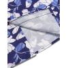 imageCOOFANDY Mens Hawaiian Shirts Short Sleeve Casual Button Down Tropical Beach ShirtB  Navy Blue  White Floral