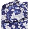 imageCOOFANDY Mens Hawaiian Shirts Short Sleeve Casual Button Down Tropical Beach ShirtB  Navy Blue  White Floral